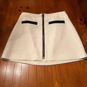 Express Black and White Mini Skirt